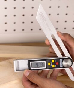 General Tools T-Bevel Gauge & Protractor #828 - Digital Angle Finder with Full LCD Display & 8" Stainless Steel Blade No Bubble Level 13 71MCTWH6AzL