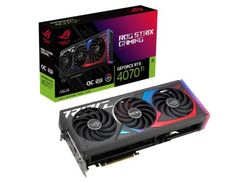 ASUS ROG Strix NVIDIA GeForce RTX™ 4070 Ti OC Edition Gaming Graphics Card (PCIe 4.0, 12GB GDDR6X, HDMI 2.1a, DisplayPort 1.4a) ROG-STRIX-RTX4070TI-O12G-GAMING