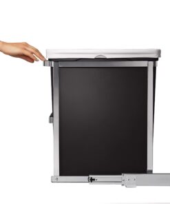 simplehuman 30 Liter / 8 Gallon Under Counter Kitchen Cabinet Pull-Out Trash Can, Heavy-Duty Steel Frame 31 71MD aDlznL
