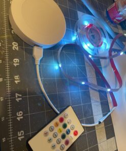 Battery Powered Led Strip Lights 13ft, 2x6.5ft USB/Battery Operated RGB Color Changing Room Decor LED Lights with Remote for TV Backlight, Bedroom, Camping and DIY Decoration 12 71MDns242CL