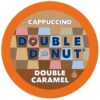 Double Donut Cappuccino Coffee Pods, Caramel Cappuccino, Single Serve Coffee for Keurig K Cups Brewers, 24 Count 24 Count (Pack of 1) 15 71MDsTk306L