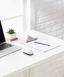 Amazon Basics Aluminum Clipboard, Letter Size, Standard Clip, 6-Pack, Silver 12 71ME5ACBCeL