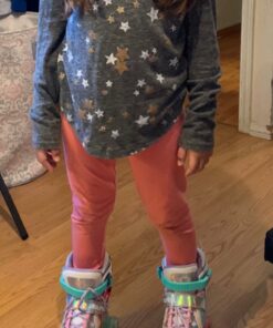 SULIFEEL Rainbow Unicorn 4 Size Adjustable Light up Roller Skates for Girls Boys for Kids A Rainbow Medium - Big Kid 39 71MEEvTcznL