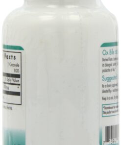 Nutricology Ox Bile 500 mg - Fat Digestion, Liver, Metabolic, GI Support - 100 Vegicaps 14 71MEGW9S4zL