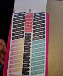 me & my BIG ideas Sticker Value Pack - The Happy Planner Scrapbooking Supplies - Productivity Theme - Multi-Color & Gold Foil - Great for Projects, Scrapbooks & Albums - 30 Sheets, 985 Stickers Total 87 71MEx1CtxSL