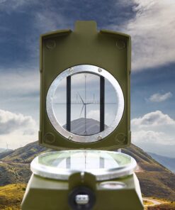 Sportneer Compass Hiking Survival | Lensatic Military Sighting Orienteering Compass | Backpacking Navigation Compass | Boy Scout Compass for Kids | Professional Compass for Hiking Camping Hunting Army Green 28 71MF4xZQ QL