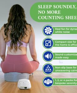 White Noise Sound Machine - Real Fan Sleep Aid, Noise Cancelling for Office Privacy, Home, Baby & Adults - Portable, Travel Friendly Sleep Machine 1 Count (Pack of 1) 20 71MFNljK7LL