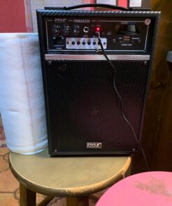 Pyle 300 Watt Outdoor Indoor Wireless Bluetooth Portable PA Speaker 6.5 inch Subwoofer Sound System with USB SD Card Reader, Rechargeable Battery, Wired Microphone, FM Radio, Remote - PWMAB250BK Black 20 71MFjVJkF7L