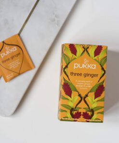 Pukka Three Ginger, Organic Herbal Tea With Turmeric & Galangal, Perfect for After Meals, 60 Tea Bags (3 Pack) Ginger,turmeric,galangal 3 Pack 19 71MFxXe6fLL