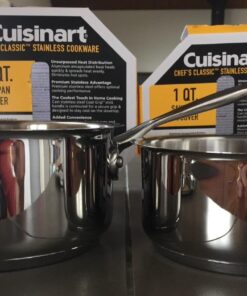 Cuisinart 1 Quart Saucepan w/Cover, Chef's Classic Stainless Steel Cookware Collection, 719-14 30 71MGoQun1dL