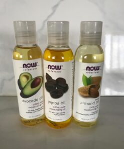 Now Foods Variety Moisturizing Oils Sampler: Sweet Almond, Avocado, and Jojoba Oils - 4oz. Bottles each 39 71MGvo3Is7L