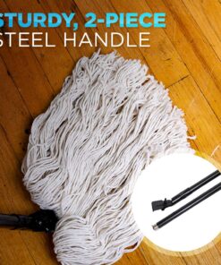 Fuller Brush Wet Mop Head – Absorbent & Professional Quality Cotton Yarn Floor Cleaner Fuller Wet Mop Replacement Head 15 71MH gi8tTL 2