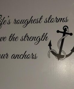Life's roughest Storms Prove The Strength of Our Anchors Vinyl Wall Decals Quotes Sayings Words Art Decor Lettering Vinyl Wall Art Inspirational Uplifting 20 71MHBsAgAL