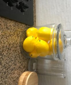 JEDFORE Fake Fruit Home House Kitchen Party Decoration Artificial Lifelike Simulation Yellow Lemon 10pcs Set 10 Pcs - Large Size 43 71MHL6f6I2L