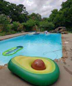 Jasonwell Inflatable Avocado Pool Float Floatie with Ball Water Fun Large Blow Up Summer Beach Swimming Floaty Party Toys Lounge Raft for Kids Adults (XL) Avocado-XL 33 71MHopfmCcL