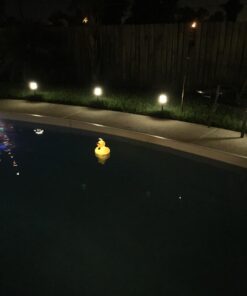 GAME 8002 Solar Light-Up Derby Pool 3”-Tablet Chlorine Dispenser LED Light Sensor Expandable Basket Adjustable Flow Rate Duck, Tiki, Globe, Pineapple, and Volcano, Older Version 40 71MIeawCl7L