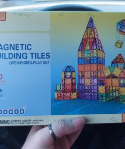 60 PCS Magnetic Building Tiles Kids Toys STEM Magnetic Blocks Sensory Toys Kids Games Magnet Building Toys for Boys and Girls Aged 3+, Kids Brain Development Preschool Kindergarten Toddler Toys 54 71MJJKHKeQL