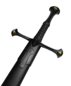 Medieval Sword One Hand Sword, Dull Blade. for Collection, Gift, Show and Fair Cosplay and LARP King-Black 10 71MJny4AWUL