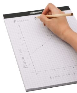 Amazon Basics Quad-Ruled Graph Paper Pad, Pack of 2, 8.5 Inch x 11.75 Inch, White 31 71MK3XxDsbL