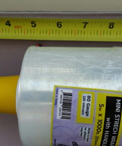 DIVISIONAL Mini Stretch Wrap Roll with Handle 5in x 1000ft Clear 80 Gauge Plastic Wrap Self Adhering Wrapping Moving Shipping Packaging Stretch Film Pallet Film 1 26 71MK5qKejEL