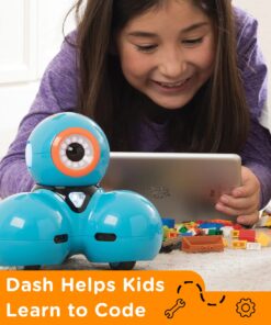 Wonder Workshop Dash – Coding Robot for Kids 6+ – Voice Activated – Navigates Objects – 5 Free Programming STEM Apps – Creating Confident Digital Citizens , Blue 20 71MKduZCu4L