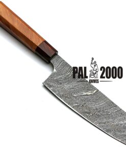 Inch Custom Handmade Forged Damascus Steel Fixed Blade Serbian Chef Knife edc With Sheath (9283) 9283 18 71MKoos5l2L