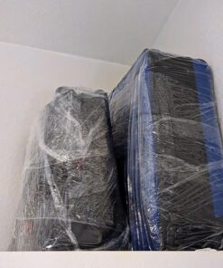 Origuuds Stretch Film, 80 Gauge Stretch Wrap with Handles, Industrial Strength Plastic Wrap for Moving, Pallet Wrap, Packing, Furniture Wrapping, Luggage (Clear/15 Inch x 1000 Feet,1 Roll) Clear 1 Roll/15in x 1000FT 20 71MKr xmkYL