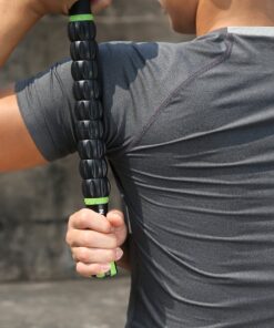 Idson Muscle Roller Stick for Athletes- Body Massage Sticks Tools Massager for Relief Muscle Soreness,Cramping and Tightness,Help Legs and Back Recovery,Black Green Black Green 26 71MKrcrpzAL