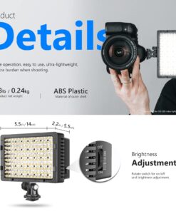 NEEWER® 160 LED CN-160 Dimmable Ultra High Power Panel Digital Camera / Camcorder Video Light, LED Light compatible with Canon, Nikon, Pentax, Panasonic,SONY, Samsung and Olympus Digital SLR Cameras Standard Packaging 41 71MKtkKkpFL