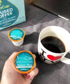 VitaCup Immunity Coffee Pods, Wellness Boost with Antioxidants, Echinacea, Probiotics, Vitamin C & D3, Medium Dark Roast, Recyclable Single Serve Pod Compatible with Keurig K-Cup Brewers,16 Ct 16 Count (Pack of 1) 29 71ML53I9VKL