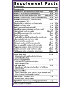 New Chapter Men's Multivitamin 40 Plus for Energy, Heart, Prostate + Immune Support with 20 Fermented Nutrients - Every Man's One Daily 40+, Gentle on The Stomach - 96 ct 96 Count (Pack of 1) 16 71MLDyH6cMS