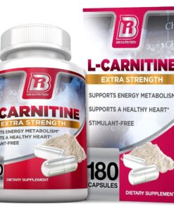 BRI L-Carnitine - 1000mg Premium Quality L Carnitine Amino Acid | Stimulant Free Metabolism Booster for Athletic Performance, Stamina and Heart Health - 180 Vegetable Cellulose Capsules 180 Count (Pack of 1) 15 71MLwpCQCBL