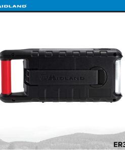 Midland - ER310, Emergency Crank Weather AM/FM Radio - Multiple Power Sources, SOS Emergency Flashlight, Ultrasonic Dog Whistle, & NOAA Weather Scan + Alert (Red/Black) 27 71MLxarVUvL 1
