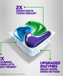 Cascade Platinum Plus ActionPacs Dishwasher Detergent Pods, Mountain, 62 Count Dishwasher Pods, Mountain Scent, 62 Count 26 71MM3JO8DbL