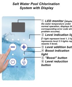 Alternative view of Pomeade EC12 Saltwater Pool System for inground Pools, Stand Alone Saltwater System Replacement for Hayward Saltwater System, 15,000 gallons, 10 Year Limited Warranty For 15,000 gallons