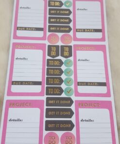 me & my BIG ideas Sticker Value Pack - The Happy Planner Scrapbooking Supplies - Productivity Theme - Multi-Color & Gold Foil - Great for Projects, Scrapbooks & Albums - 30 Sheets, 985 Stickers Total 57 71MMMDgKh9L