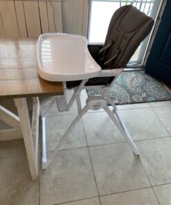 Joovy Nook High Chair Featuring Four-Position Adjustable Swing Open Tray, and Removable, Dishwasher-Safe Tray Insert for Easy Cleaning - Folds Down Flat for Easy Storage (Charcoal) Charcoal 32 71MMOfxnxRL