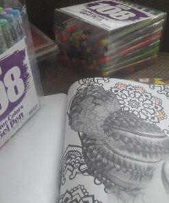 Lineon Gel Pens 108 Colours Gel Pen Set for Adult Colouring Books Art Markers 56 71MMh8G9WL