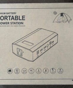 ZeroKor Portable Power Bank with AC Outlet, 65W/110V Portable Laptop Charger Battery Bank, 24000mAh/88.8Wh External Battery Pack,Backup Power Source for Outdoor Tent Camping RV Home Office Emergency Orange Grey 53 71MMpgrmDbL