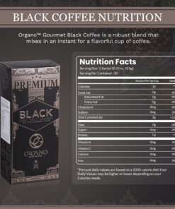 3 Boxes ORGANO Gourmet Black Coffee, 100% Certified Ganoderma Lucidum (90 sachets) 30 Count (Pack of 3) 10 71MN97KcDvL