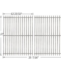 Alternative view of BBQ funland Stainless Steel Cooking Grates Replacement for Weber Genesis E300 & S 300 Series, 19.5 Inch Grill Grate Parts for Weber E310 E320 S310 S320 19.5" x 12.9" SS Cooking Grates