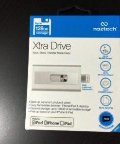 Naztech Xtra Drive 16GB USB 3.0 Mobile Flash Drive with Lightning Connector For iPhone, iPads & Computers 38 71MOdMuiXfL