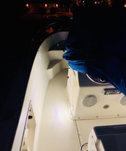 Partsam 2 Pcs 3" Inch Round Navigation Light Polished Boat Marine LED Transom Mount Stern Lights 12LED IP68 Submersible, 316 Stainless Steel, Round LED Marine Pontoon Boat Underwater Stern Lights 19 71MPDzKJtSL