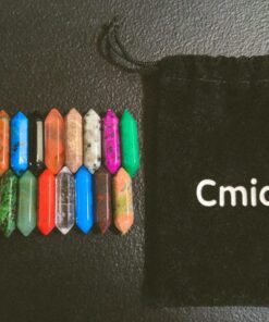 Hexagonal 30pcs Bullet Shape Healing Pointed Chakra Beads Crystal DIY Stone Beads Randow Color for Pendant Necklace Jewelry Making 23 71MPV1DxplL