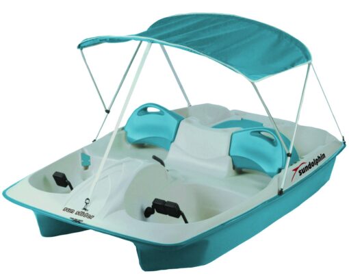 Sun Dolphin Sun Slider 5 Seat Pedal Boat with Canopy Ocean