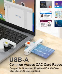 CAC Reader, DOD Military USB Common Access CAC Card Reader, Smart Card Reader Compatible with Windows, Mac OS and Linux 335 8 71MRvMyvcL