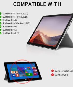 Rapoo XK200 Bluetooth Microsoft Surface Pro 7+/Pro 7/Pro 6/Surface Pro 5 (Pro 2017)/Pro 4 12.3 inch Tablet/Surface Pro 3 2014 Keyboard Case with Trackpad - Detachable Wireless Keyboard Type Cover No Backlit 10 71MRyrkyMWL