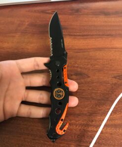 NDZ Performance TAC-Force Spring Assisted Opening EMT EMS Orange Rescue Folding Pocket Knife New 49 71MS3FnfgWL
