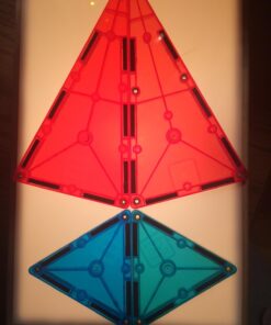 Playmags Magnetic Tiles for Kids, 60 Pc Magnet Blocks with ABC Click-ins, STEM Development Building Toys for Boys Girls & Toddlers 60 Pcs Magnetic Tiles Set 27 71MSNRtJARL