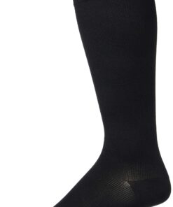 Futuro - 71035BLE Restoring Dress Socks for Men, Helps Relieve Symptoms of Mild Spider Veins, Firm Compression, Over the Calf, Medium, Black
